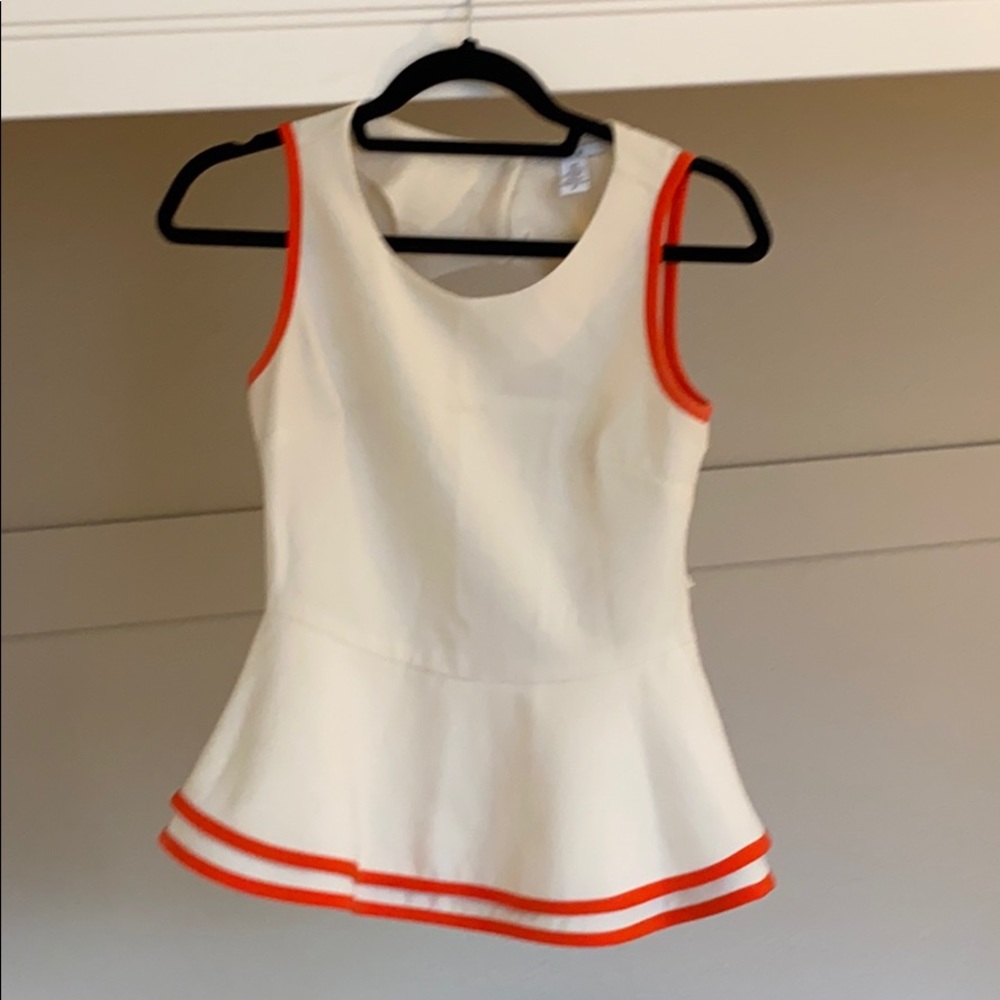 Peplum sleeveless top